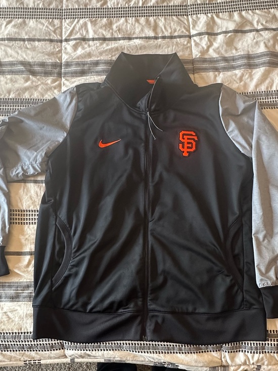 Nike Jackets & Blazers - SF Giants Nike Black Track Jacket with Gray Sleeves